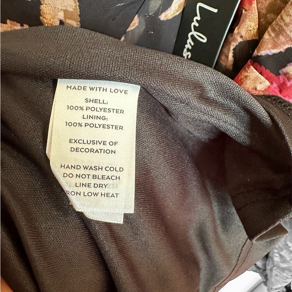 Lulus Dramatically Dreamy Black Floral Chiffon Tiered Lurex Mini Dress - Picture 7 of 8